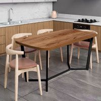 Стол Millwood Мюнхен 160*80 (каркас черный) купить в Минске Стол Millwood Мюнхен 160*80 (каркас черный) купить в Минске