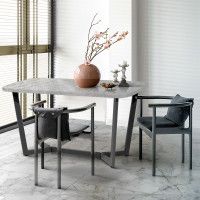 Стол Millwood Мюнхен 130*80 (каркас графит) купить в Минске