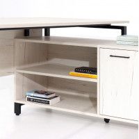 Стол руководителя Олесунн 2 120*80 с тумбой правой (каркас черный) купить в Минске