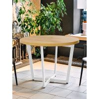 Cтол Millwood Орлеан обеденный d100 дуб золотой крафт / белый (36 мм) купить в Минске