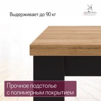 Стол Сеул 180*80 (каркас черный) купить в Минске Стол Сеул 180*80 (каркас черный) купить в Минске