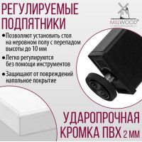 Стол Сеул 100*60 (каркас черный) купить в Минске