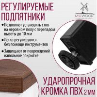 Стол Сеул 100*60 (каркас черный) купить в Минске