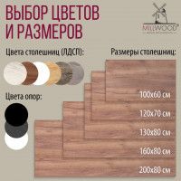 Стол Сеул 200*80 (каркас черный) купить в Минске