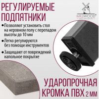 Стол Сеул 100*60 (каркас графит) купить в Минске Стол Сеул 100*60 (каркас графит) купить в Минске