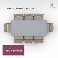 Стол Сеул 180*80 (каркас белый) купить в Минске