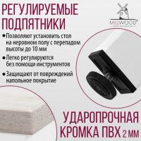 Стол Сеул 100*60 (каркас белый) купить в Минске Стол Сеул 100*60 (каркас белый) купить в Минске