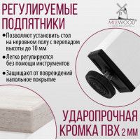 Стол Сеул 130*80 (каркас белый) купить в Минске