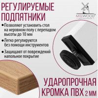 Стол Сеул 160*80 (каркас белый) купить в Минске