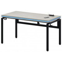 Стол Сиэтл с подсветкой 140*70 (каркас черный) Стол Сиэтл с подсветкой 140*70 (каркас черный)