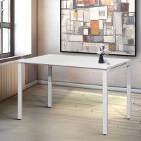 Стол Лофт Сиэтл (ДТ-5) 130*70 (каркас белый) купить в Минске Стол Лофт Сиэтл (ДТ-5) 130*70 (каркас белый) купить в Минске