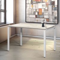 Стол Лофт Сиэтл (ДТ-5) 130*70 (каркас белый) купить в Минске Стол Лофт Сиэтл (ДТ-5) 130*70 (каркас белый) купить в Минске