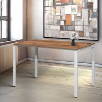 Стол Лофт Сиэтл (ДТ-5) 130*70 (каркас белый) купить в Минске Стол Лофт Сиэтл (ДТ-5) 130*70 (каркас белый) купить в Минске