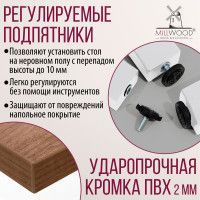 Стол Лофт Сиэтл (ДТ-5) 130*70 (каркас белый) купить в Минске Стол Лофт Сиэтл (ДТ-5) 130*70 (каркас белый) купить в Минске