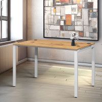 Стол Лофт Сиэтл (ДТ-5) 130*70 (каркас белый) купить в Минске Стол Лофт Сиэтл (ДТ-5) 130*70 (каркас белый) купить в Минске