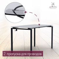 Стол Лофт Сиэтл (ДТ-5) 160*70 (каркас черный) купить в Минске