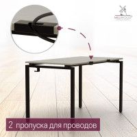 Стол Лофт Сиэтл (ДТ-5) 160*70 (каркас черный) купить в Минске