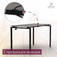 Стол Лофт Сиэтл (ДТ-5) 160*70 (каркас черный) купить в Минске