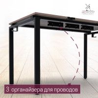 Стол Лофт Сиэтл (ДТ-5) 160*70 (каркас черный) купить в Минске