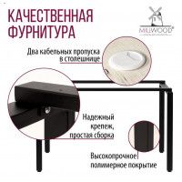 Стол Лофт Сиэтл (ДТ-5) 120*70 (каркас черный) купить в Минске