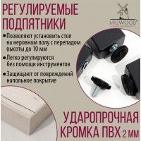 Стол Лофт Сиэтл (ДТ-5) 120*70 (каркас черный) купить в Минске