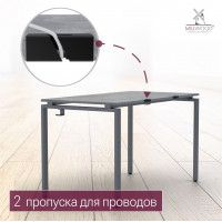 Стол Лофт Сиэтл (ДТ-5) 160*70 (каркас графит) купить в Минске Стол Лофт Сиэтл (ДТ-5) 160*70 (каркас графит) купить в Минске