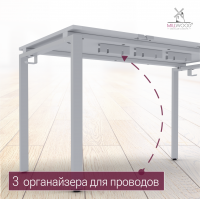 Стол Лофт Сиэтл (ДТ-5) 160*70 (каркас белый) купить в Минске