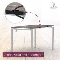 Стол Лофт Сиэтл (ДТ-5) 160*70 (каркас белый) купить в Минске