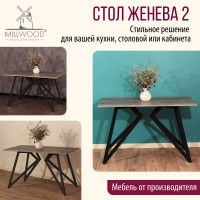 Стол Женева 100*70 18 мм (каркас черный) купить в Минске Стол Женева 100*70 18 мм (каркас черный) купить в Минске