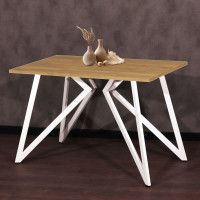 Стол Женева 120*70 18 мм (каркас белый) купить в Минске