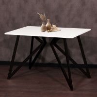 Стол Женева 120*70 18 мм (каркас черный) купить в Минске