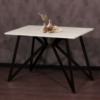 Стол Женева 120*70 18 мм (каркас черный) купить в Минске