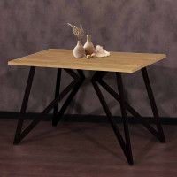 Стол Женева 120*70 18 мм (каркас черный) купить в Минске