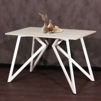 Стол Женева 130*80 18 мм (каркас белый) купить в Минске Стол Женева 130*80 18 мм (каркас белый) купить в Минске