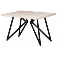 Стол Женева 130*80 36 мм (каркас черный)