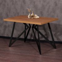 Стол Женева 130*80 36 мм (каркас черный) купить в Минске