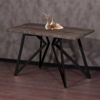 Стол Женева 130*80 36 мм (каркас черный) купить в Минске