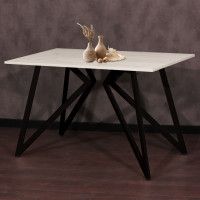 Стол Женева 160*80 18 мм (каркас черный) купить в Минске