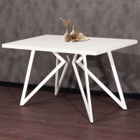 Стол Женева 160*80 36 мм (каркас белый) купить в Минске