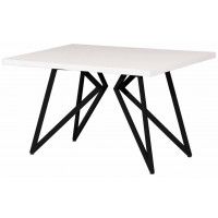 Стол Женева 160*80 36 мм (каркас черный)