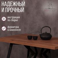 Стол Женева 160*80 36 мм (каркас черный) купить в Минске Стол Женева 160*80 36 мм (каркас черный) купить в Минске