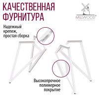 Стол Женева d100 36 мм (каркас белый) купить в Минске