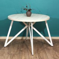 Стол Женева d100 36 мм (каркас белый) купить в Минске