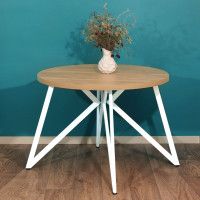 Стол Женева d100 36 мм (каркас белый) купить в Минске