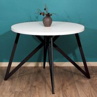 Стол Женева d100 36 мм (каркас черный) купить в Минске