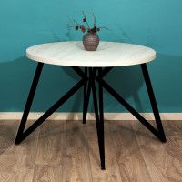 Стол Женева d100 36 мм (каркас черный) купить в Минске