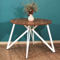 Стол Женева d100 18 мм (каркас белый) купить в Минске