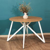 Стол Женева d100 18 мм (каркас белый) купить в Минске