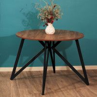 Стол Женева d100 18 мм (каркас черный) купить в Минске