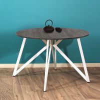 Стол Женева d110 18 мм (каркас белый) купить в Минске